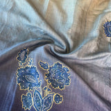 Tussar applique saree