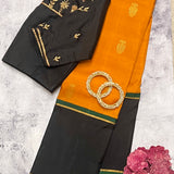 Trayi gandaberunda kanchi silk saree