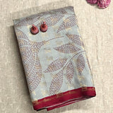 Mila Foliage Dots Kanchipuram Silk Saree