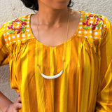 Marble Crest Silver Necklace