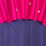 Ranya Dots Kanchipuram Silk Saree - Navy Blue