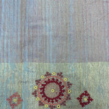 Sequinned kutch embroidered organza saree