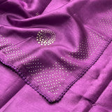 Tussar mukaish work saree