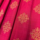Mohana Kolam Korvai Kanchipuram Silk Saree - Fuchsia