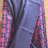 Mishrita Organza Flip Saree - Navy Blue