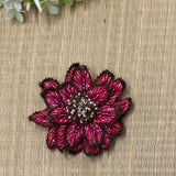 Chocolate Dahlia Brooch