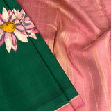 Mila Dark Green Kanchi Silk Saree