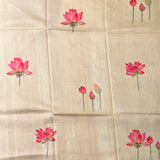 Veena floral tussar saree