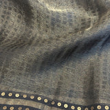 Handwoven Organza Silk Saree - Grey