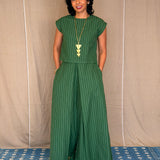 Elements Prairie Flared Striped Pants - Grass