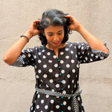 Zephyr Polka Pop Dress - Black