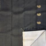 Ranya Tiny Flower Kanchipuram Silk Saree - Black