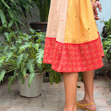 Kaleidoscope Montage Kanchi Cotton Dress - Sandalwood