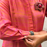 Jugal Pinstripes Silk Shirt