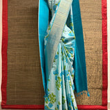 Mila Blue Gelato Kanchipuram Silk Saree