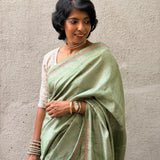 Anagha Foliage Kutch Embroidered Kanchi Silk Saree