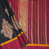 Mila Ajrakh Noir Kanchipuram Silk Saree