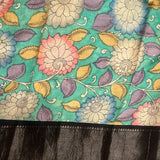 Sameeksha organza kalamkari saree