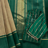 Mohana chessboard kanchi silk saree