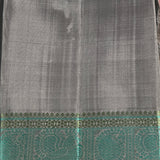 Kimaya swan and paisley silk saree