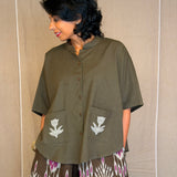 Elements Terra Applique Shirt - Olive