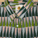 Dragonfly Embroidered Men's Shirt - Green