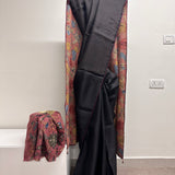 Mishrita Organza Flip Saree - Midnight Black