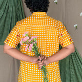 Flowerbed Canopy Embroidered Shirt - Sunshine