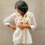 Rosette Cross-Stitch Shirt