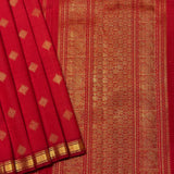 Vera Morning Kolams Kanchipuram Silk Saree - Scarlet