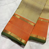 Tejasvi Beige Kanchipuram Silk Saree