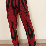 Elements Bonfire Straight Cut Ikat Pants - Brick