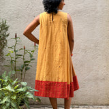 Kaleidoscope Montage Kanchi Cotton Dress - Sandalwood
