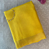 Sequinned matka silk saree