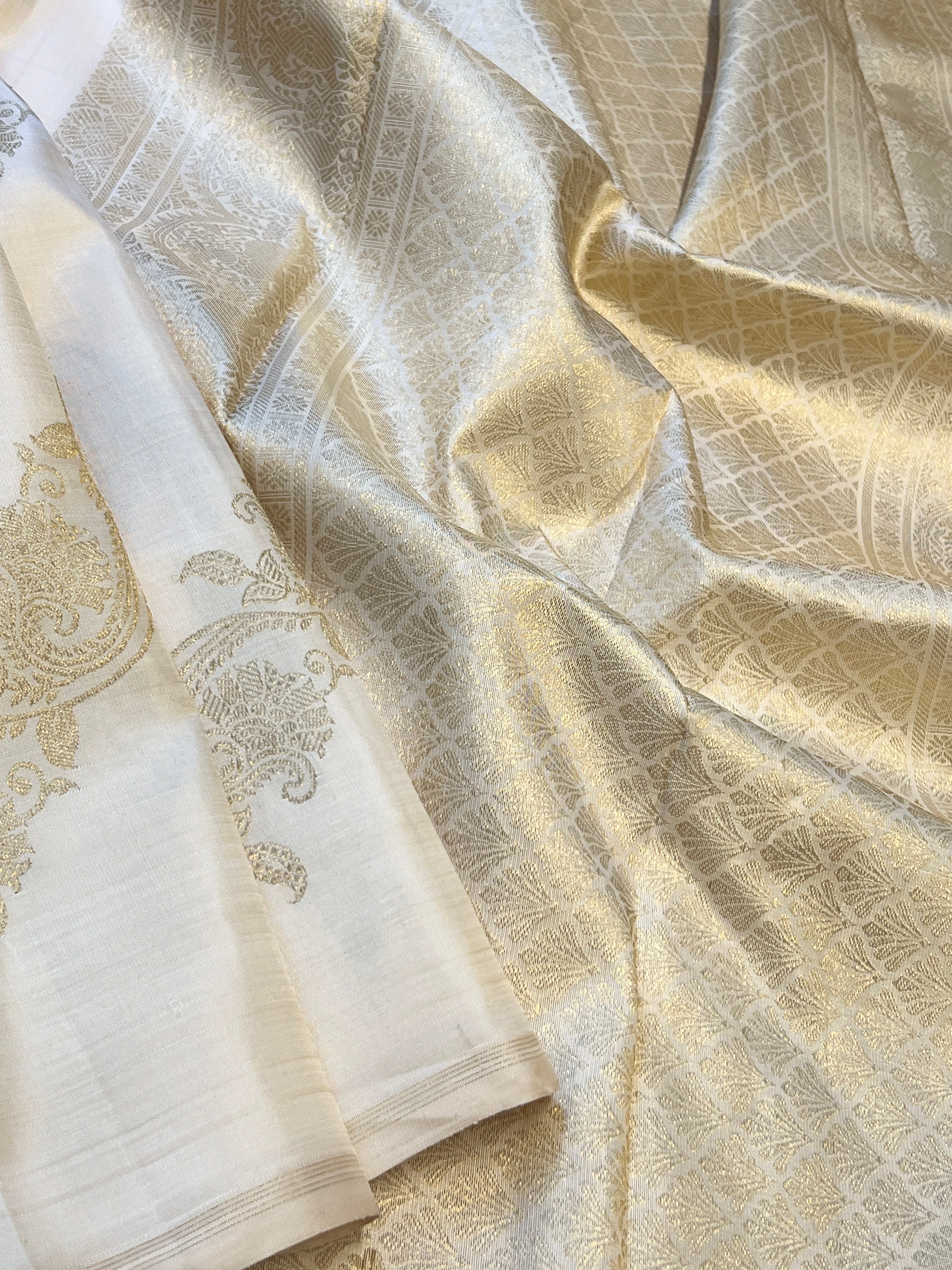 Vines Kanchipuram silk saree