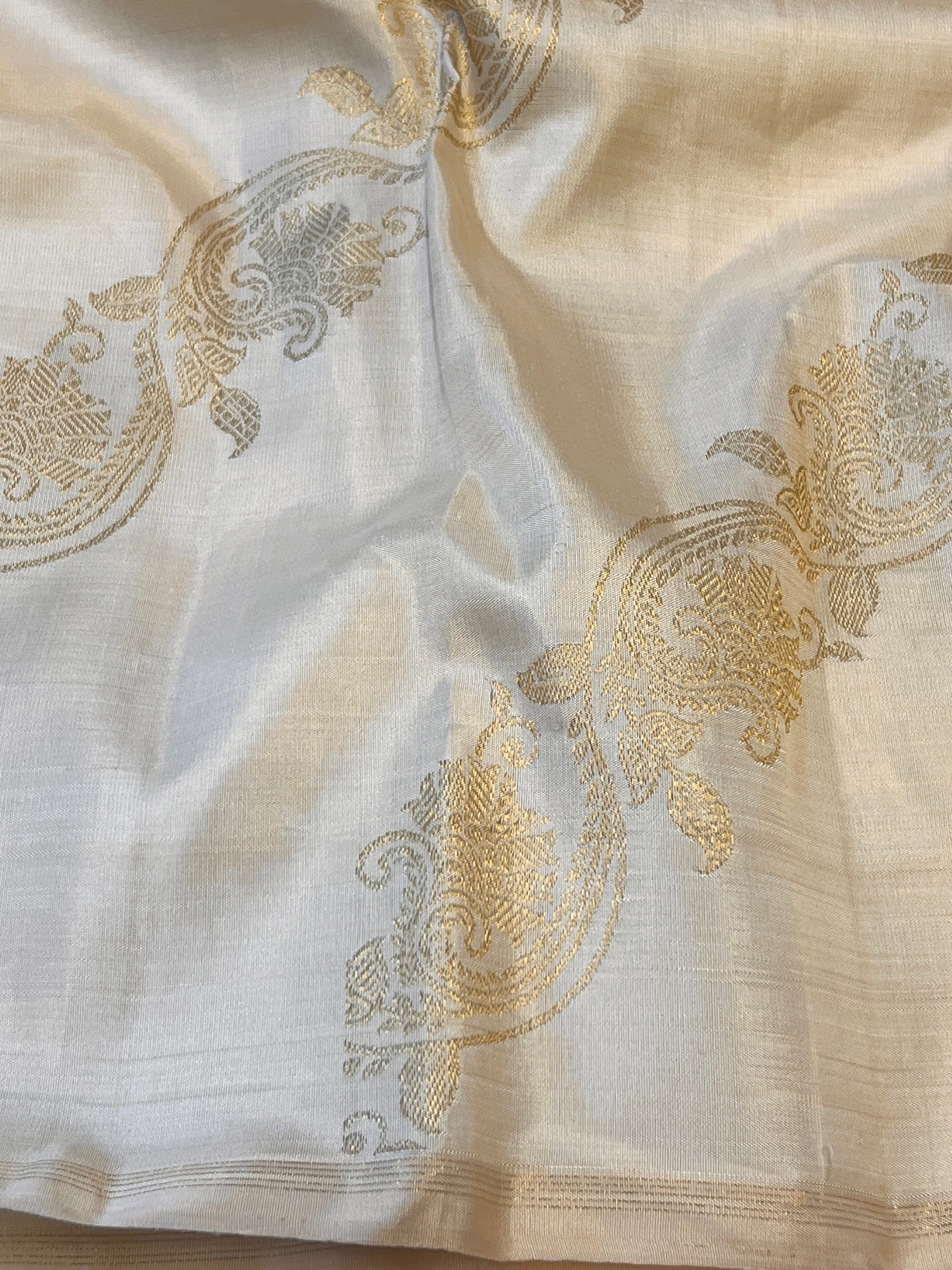 Vines Kanchipuram silk saree