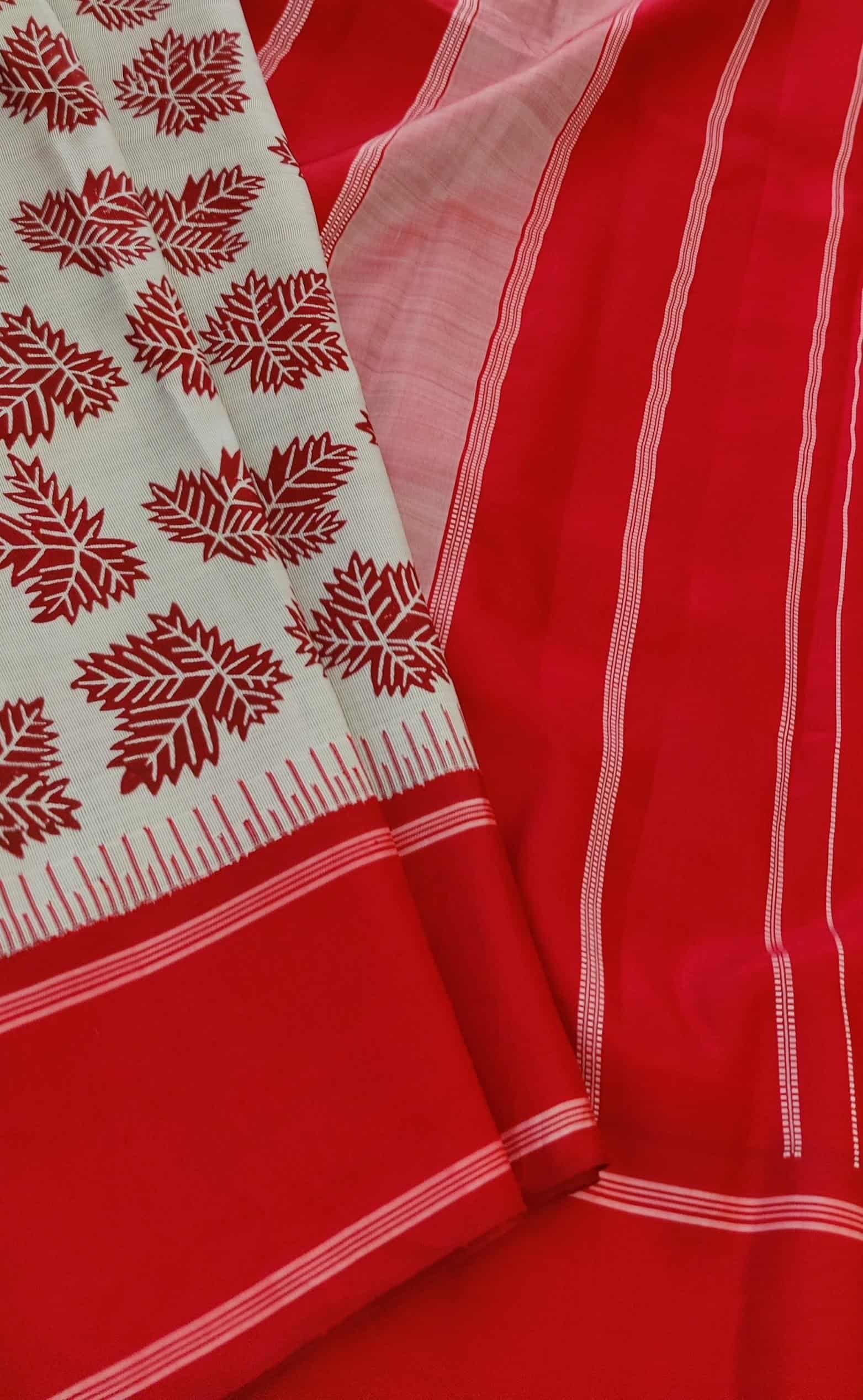 Grey-and-red-handblock-printed-Kanchipuram-silk-saree-2.jpg