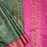 Maya Tiny Flowers Tussar Saree