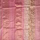 Maya White Rose Tussar Saree