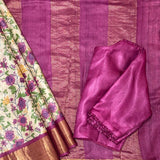 Maya Garden Bloom Tussar Saree
