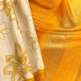 Mila stripe and flowers Kanchipuram silk saree