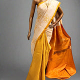 Mila stripe and flowers Kanchipuram silk saree