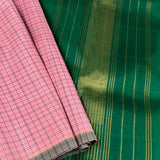 Charita chettinad checked Kanchipuram silk saree