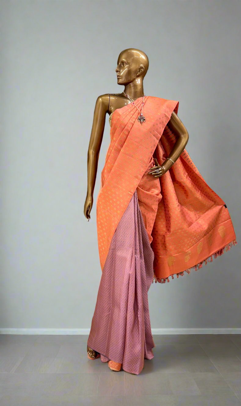 Ranya meenakari kanchipuram silk saree