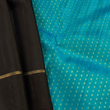 Plain kanchipuram silk saree with brocade pallu