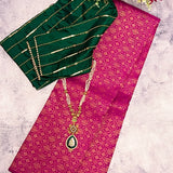 Ranya tricolour kanchipuram silk saree