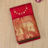 Scarlet Sumangala Kanchipuram Silk Saree