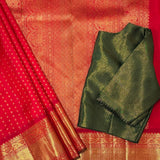 Scarlet Sumangala Kanchipuram Silk Saree