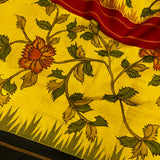 Iniya kalamkari saree with silk border