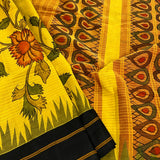 Iniya kalamkari saree with silk border